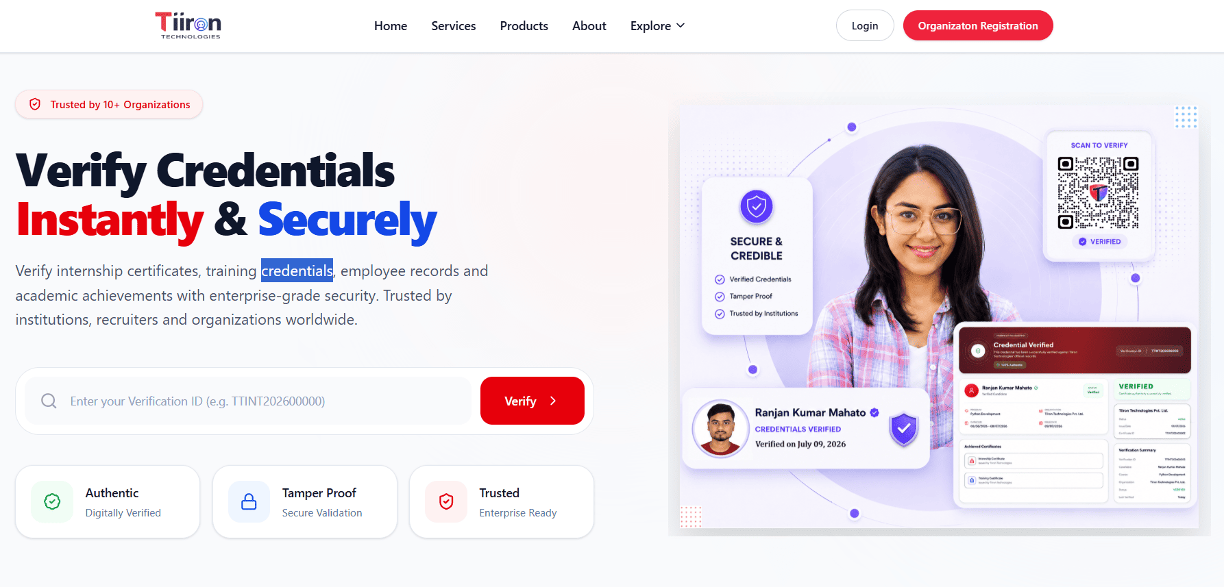 Verify Your Credentials